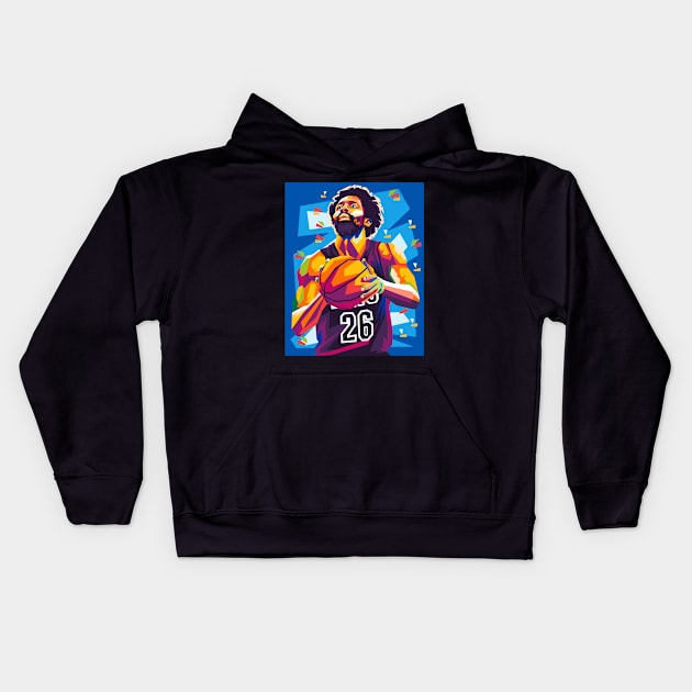 spencer dinwiddie Kids Hoodie by cool pop art house